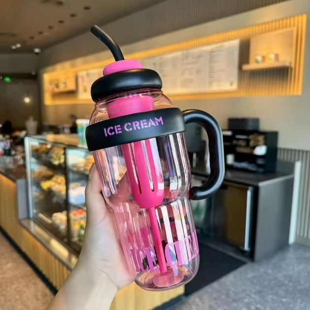 1300ml Leakproof Drink Cup with Straw – Fitness & Sports Water Bottle